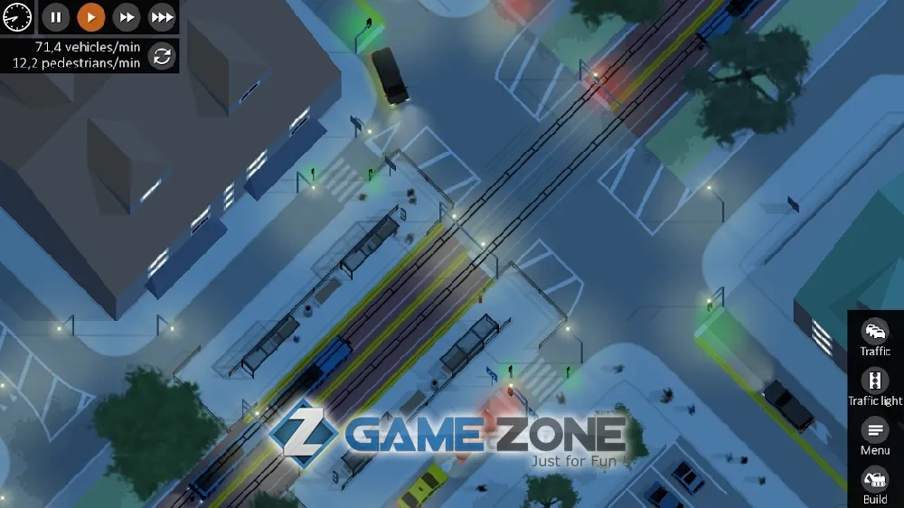 صورة من لعبة Intersection Controller