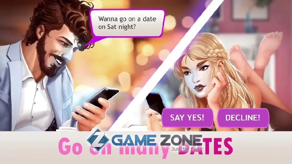 صورة من لعبة Love & Dating Story Real Life Choices Simulator