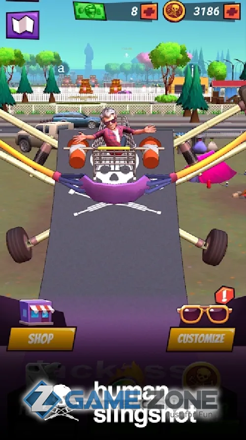 صورة من لعبة Jackass Human Slingshot [Mod Money/Adfree]