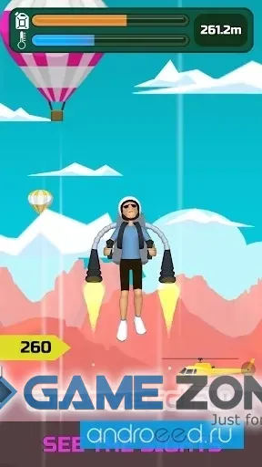 صورة من لعبة Jetpack Rise [Mod Money]