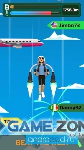 صورة من لعبة Jetpack Rise [Mod Money]