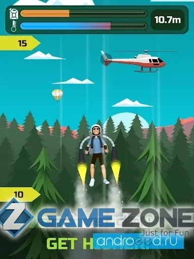 صورة من لعبة Jetpack Rise [Mod Money]