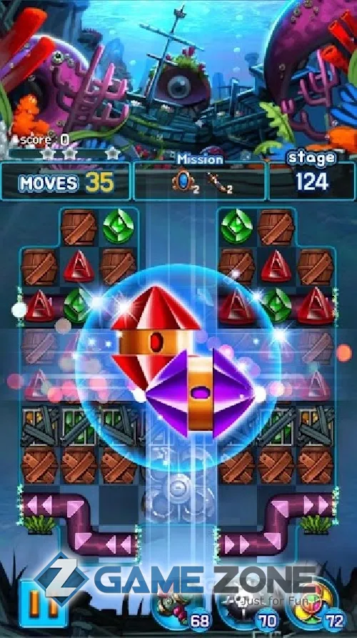 صورة من لعبة Jewel Kraken