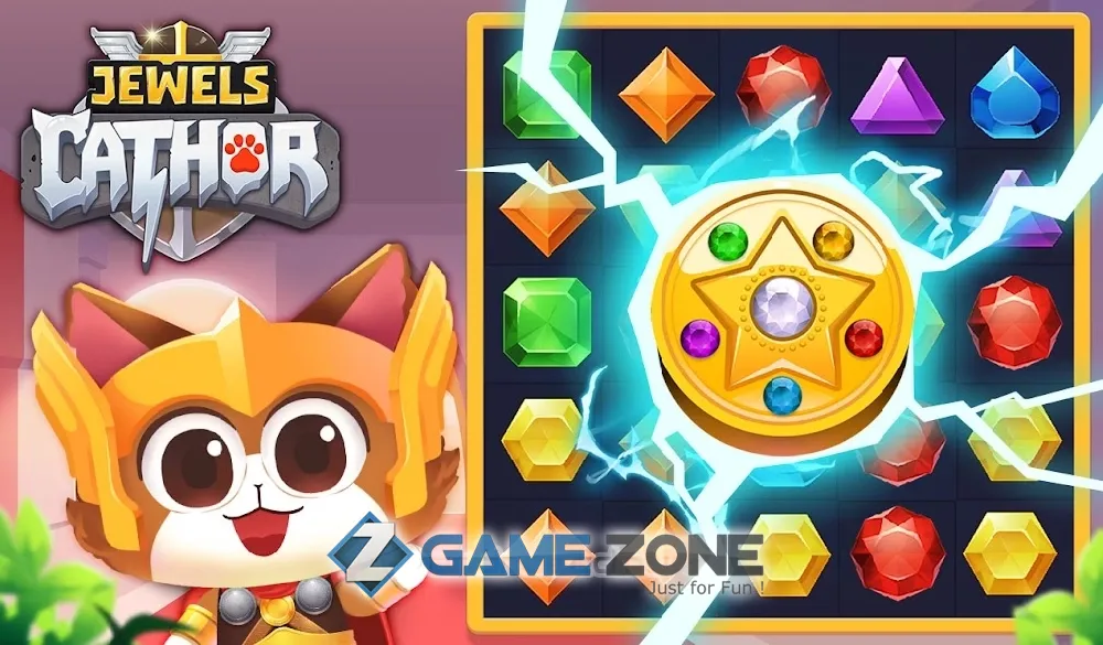 صورة من لعبة Jewels Cathor : Match 3 Puzzle