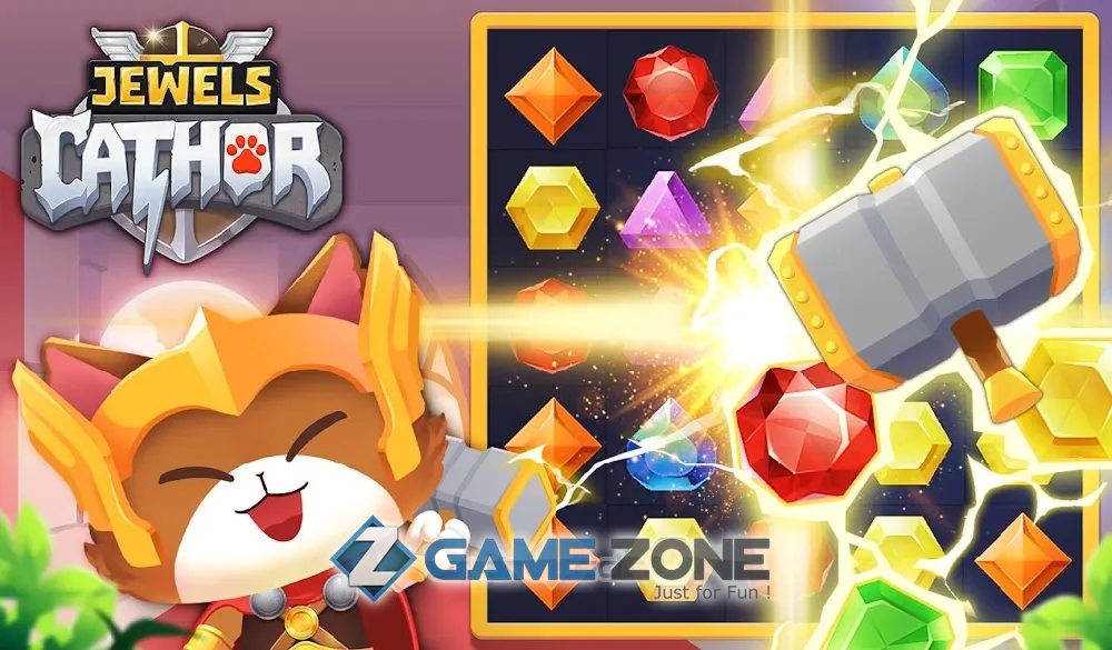 صورة من لعبة Jewels Cathor : Match 3 Puzzle