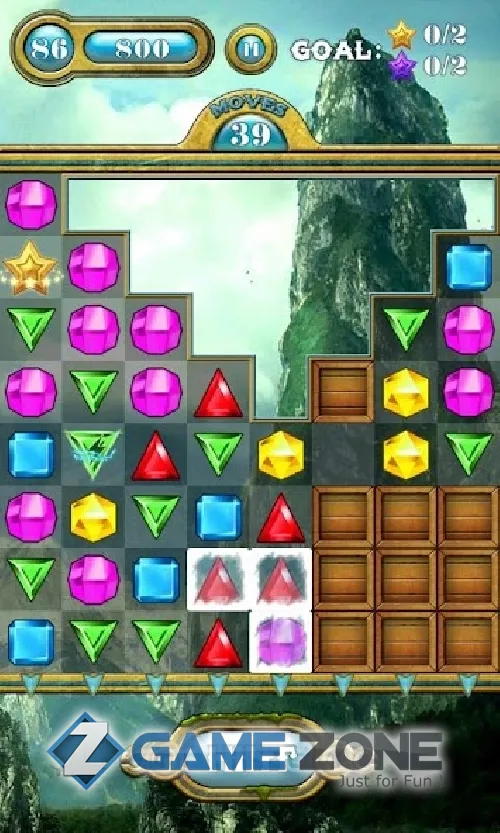 صورة من لعبة Jewels Saga