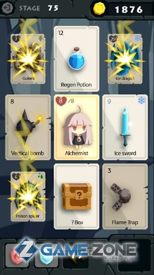 صورة من لعبة Карточное приключение : Rogue dungeon