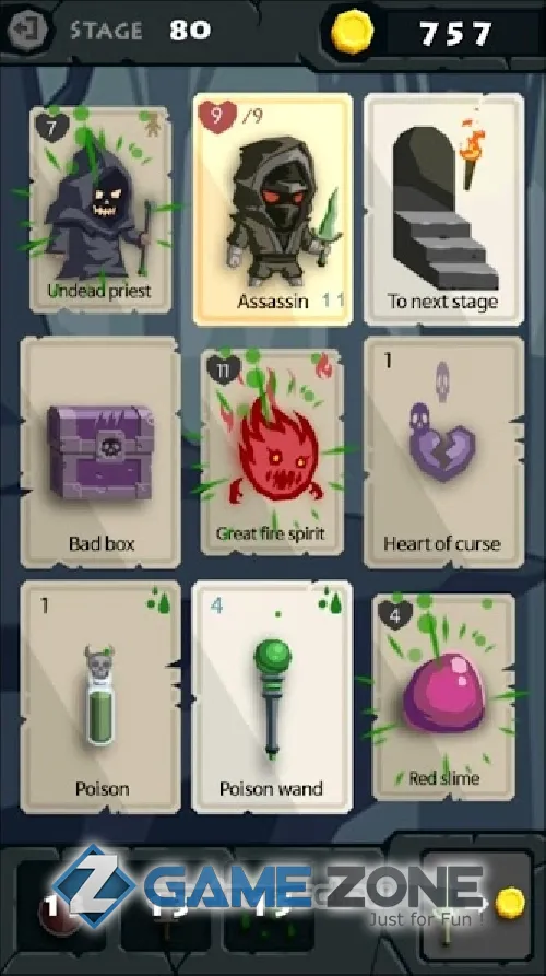 صورة من لعبة Карточное приключение : Rogue dungeon
