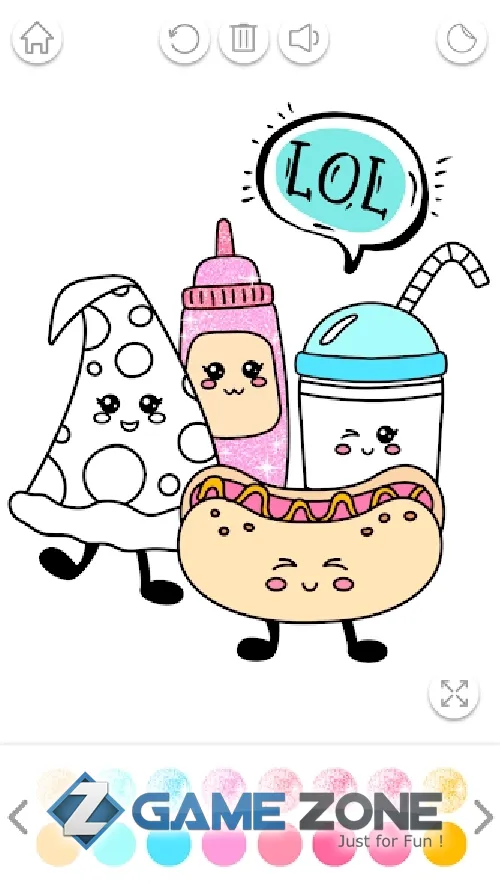 صورة من لعبة Kawaii Coloring Book Glitter [Adfree]