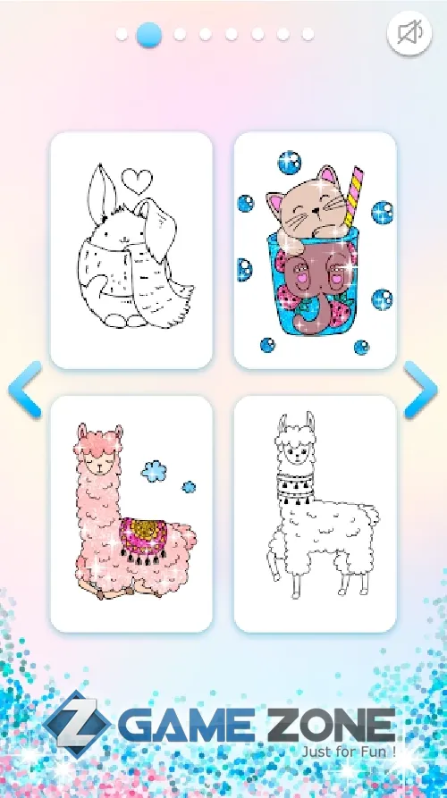 صورة من لعبة Kawaii Coloring Book Glitter [Adfree]