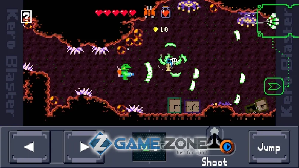 صورة من لعبة Kero Blaster