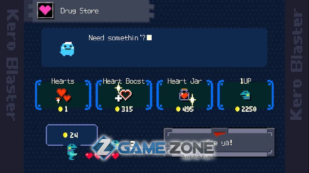 صورة من لعبة Kero Blaster