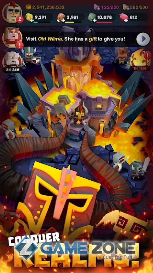 صورة من لعبة Kingdoms of Heckfire