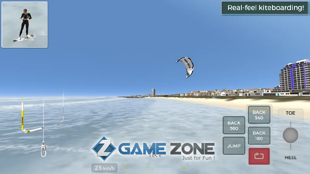 صورة من لعبة Kiteboard Hero