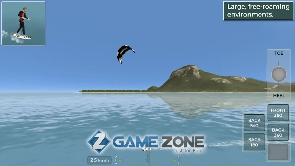 صورة من لعبة Kiteboard Hero
