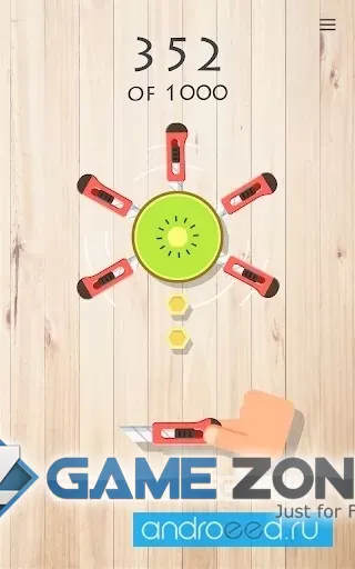 صورة من لعبة Knife vs Fruit: Just Shoot It! [Много денег]