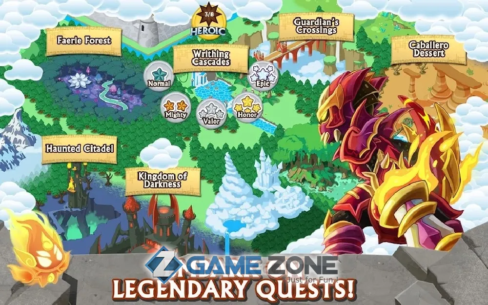 صورة من لعبة Knights and Dragons - Action RPG
