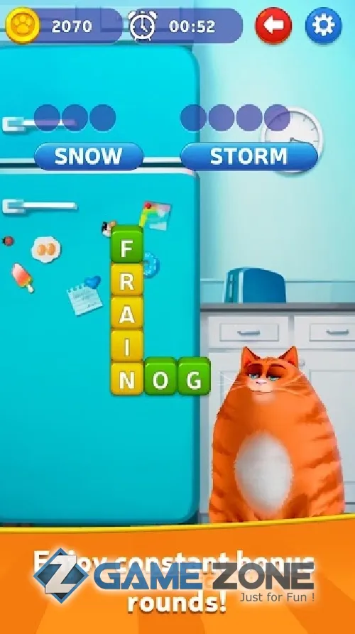 صورة من لعبة рKitty Scramble Word Stacks [Mod Money]