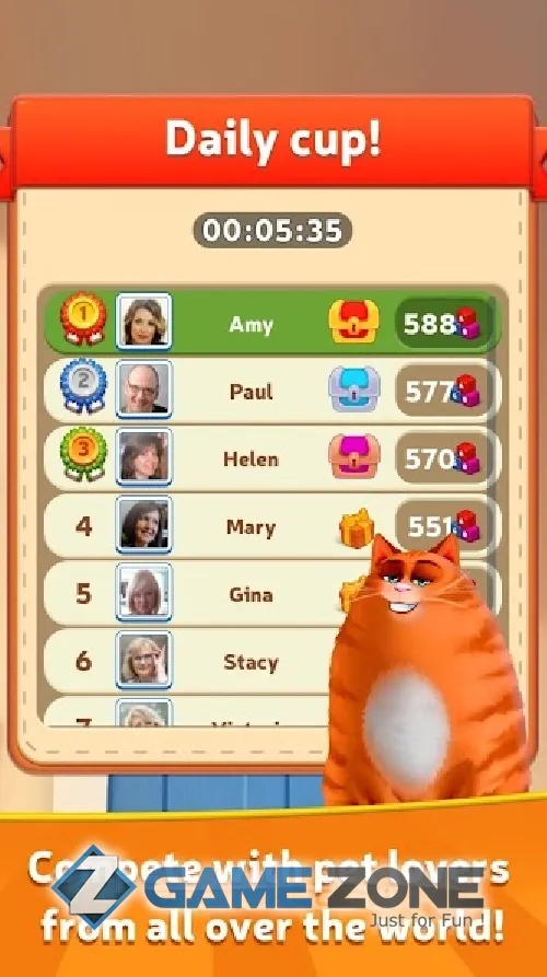 صورة من لعبة рKitty Scramble Word Stacks [Mod Money]