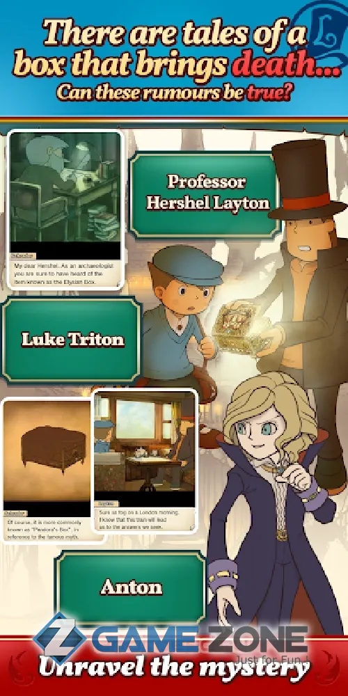 صورة من لعبة Layton: Pandoras Box in HD