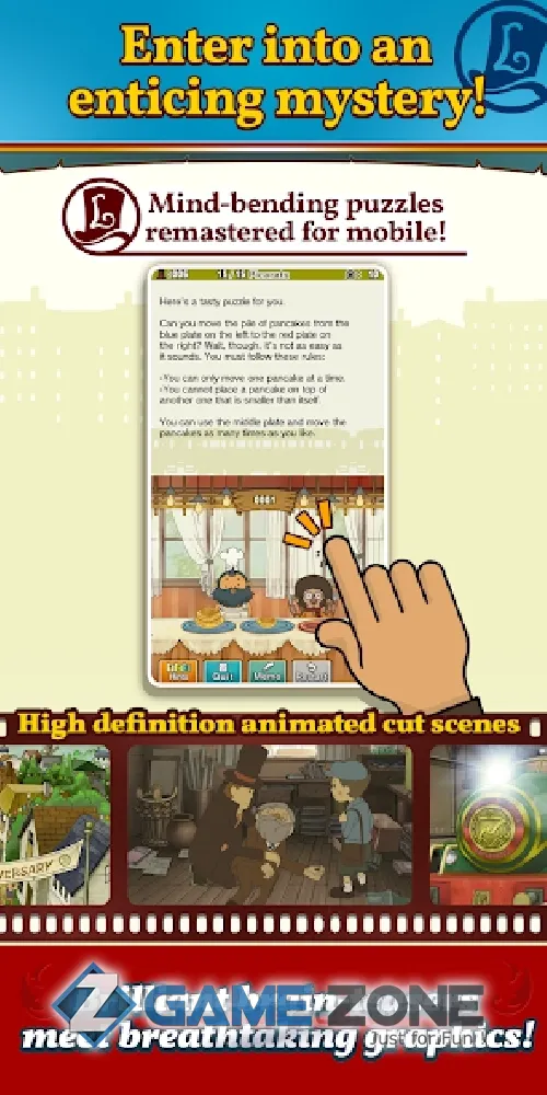 صورة من لعبة Layton: Pandoras Box in HD