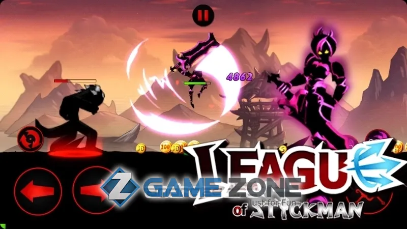 صورة من لعبة League of Stickman 2018- Ninja Arena PVP [Free Shopping]