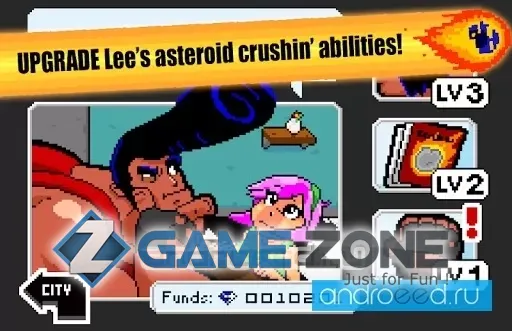 صورة من لعبة Lee vs the Asteroids