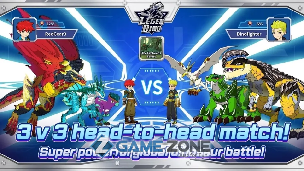 صورة من لعبة Legendino Dinosaur Battle