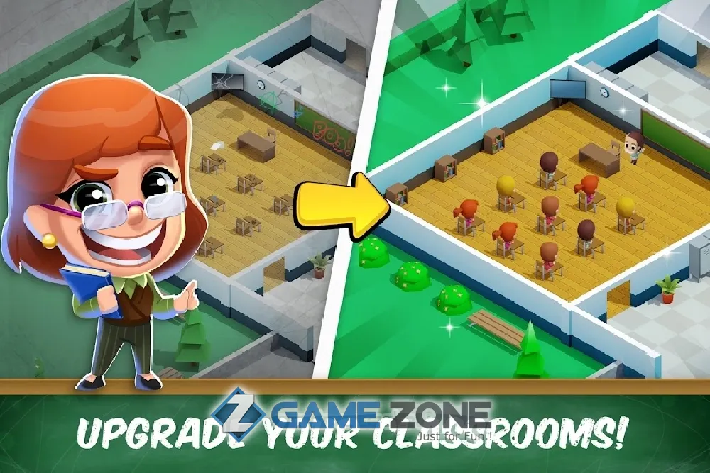 صورة من لعبة Idle High School Tycoon [Mod Money]