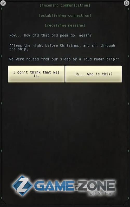 صورة من لعبة Lifeline. Тихая ночь.