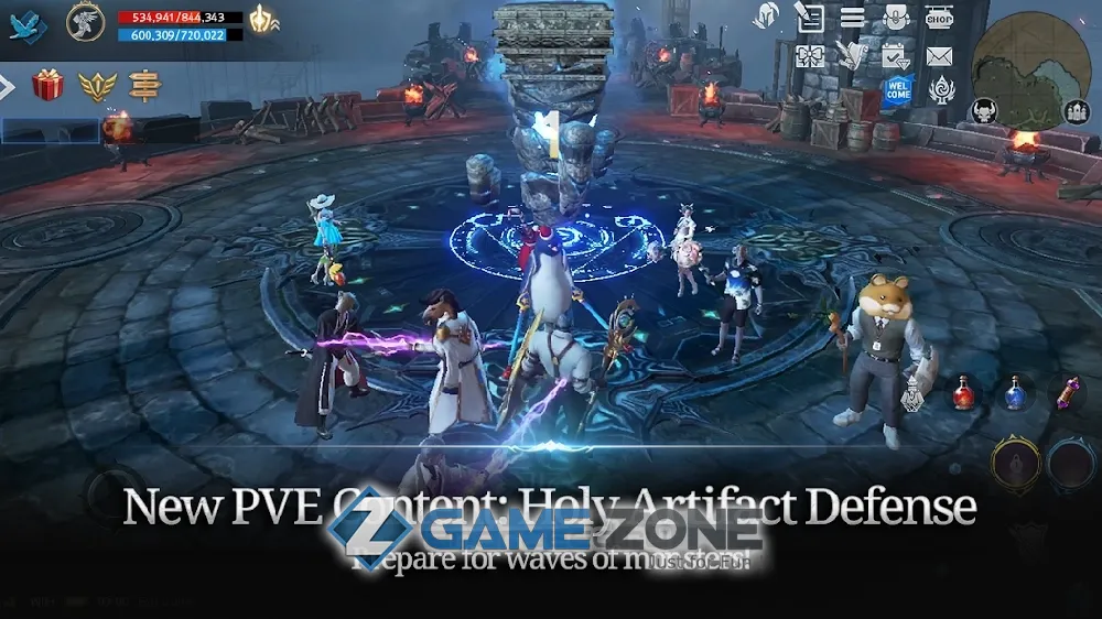 صورة من لعبة Lineage 2: Revolution