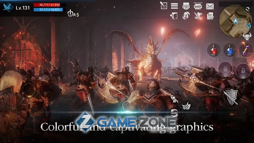 صورة من لعبة Lineage 2: Revolution