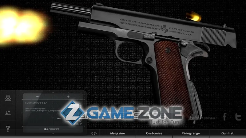 صورة من لعبة Magnum 30 Gun Custom Simulator [Money mod]