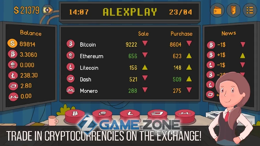 صورة من لعبة Idle Miner Simulator Tap Tap Bitcoin Tycoon [unlocked]