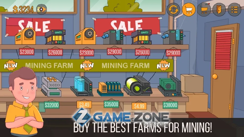 صورة من لعبة Idle Miner Simulator Tap Tap Bitcoin Tycoon [unlocked]