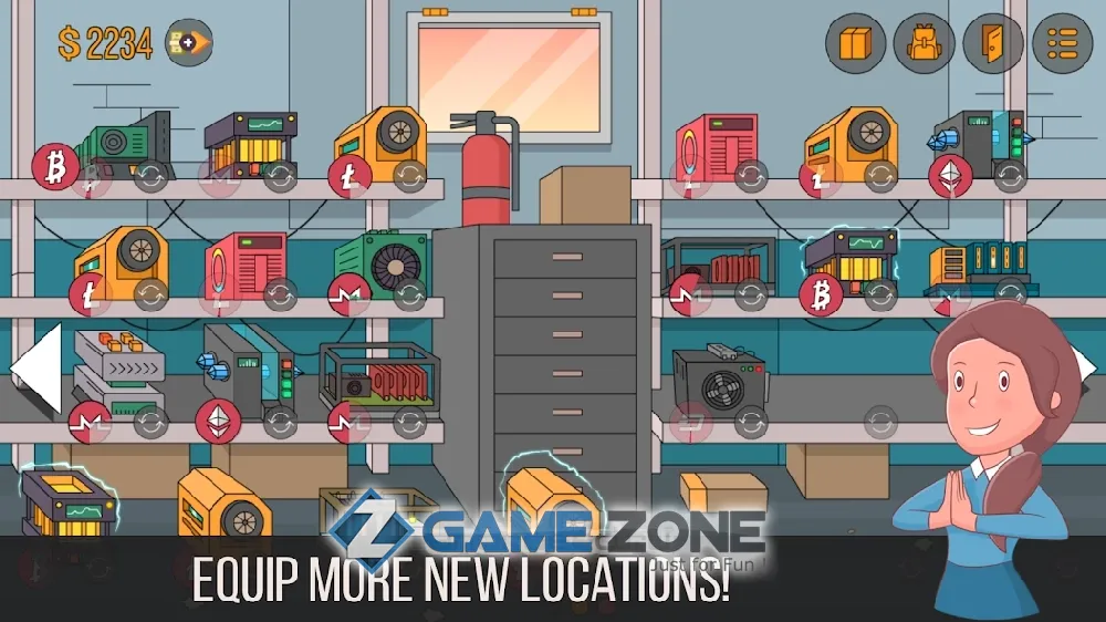 صورة من لعبة Idle Miner Simulator Tap Tap Bitcoin Tycoon [unlocked]