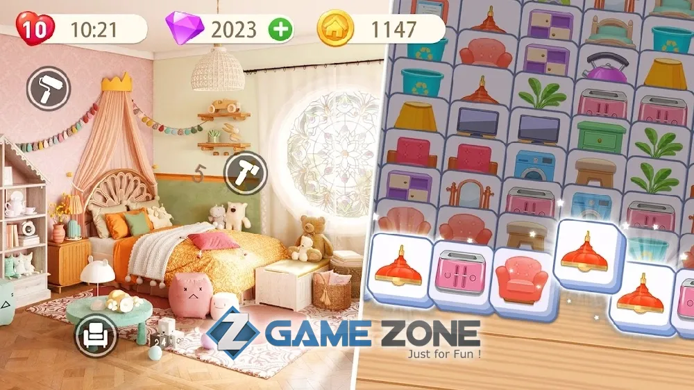 صورة من لعبة Makeover Master Home Design & Tile Connect Game [Mod Money]
