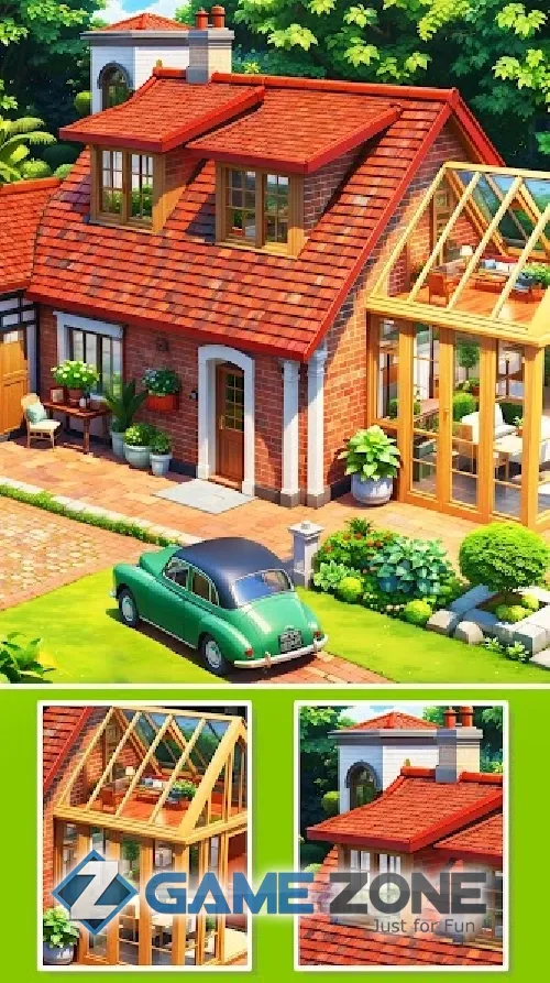 صورة من لعبة Makeover Match Home Design & Happy Match Tile [Mod Money]
