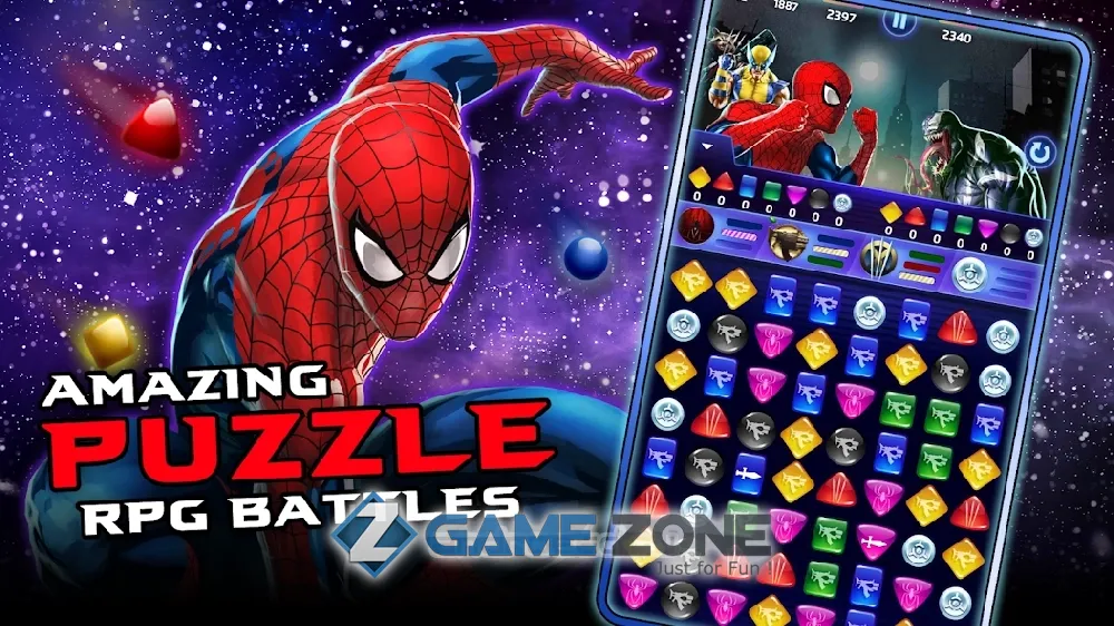 صورة من لعبة Marvel Puzzle Quest