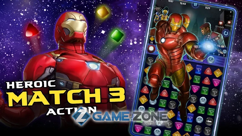 صورة من لعبة Marvel Puzzle Quest