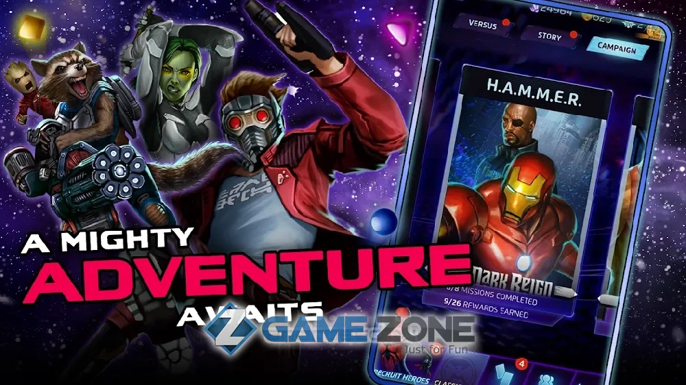 صورة من لعبة Marvel Puzzle Quest