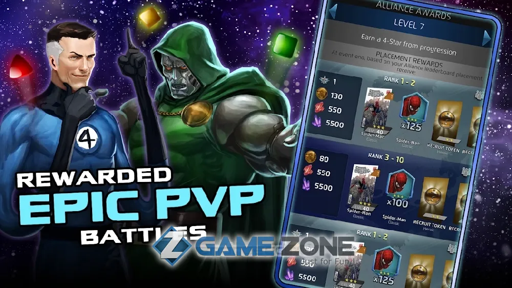 صورة من لعبة Marvel Puzzle Quest