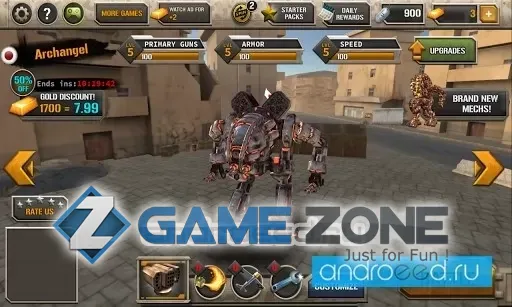 صورة من لعبة Mech Legion: Age of Robots [Деньги+роботы]
