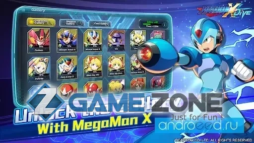 صورة من لعبة MEGA MAN X DiVE MOBILE