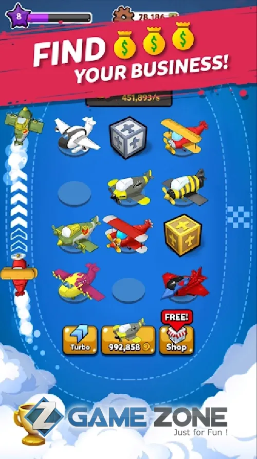 صورة من لعبة Merge Airplane Cute Plane Merger [Mod Money/Adfree]