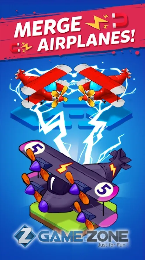 صورة من لعبة Merge Airplane Cute Plane Merger [Mod Money/Adfree]