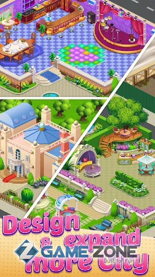 صورة من لعبة Merge City Decor Mansion Manor Villa Games [Mod Money]
