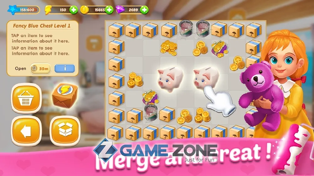 صورة من لعبة Merge Dream Mansion design [Mod Money]