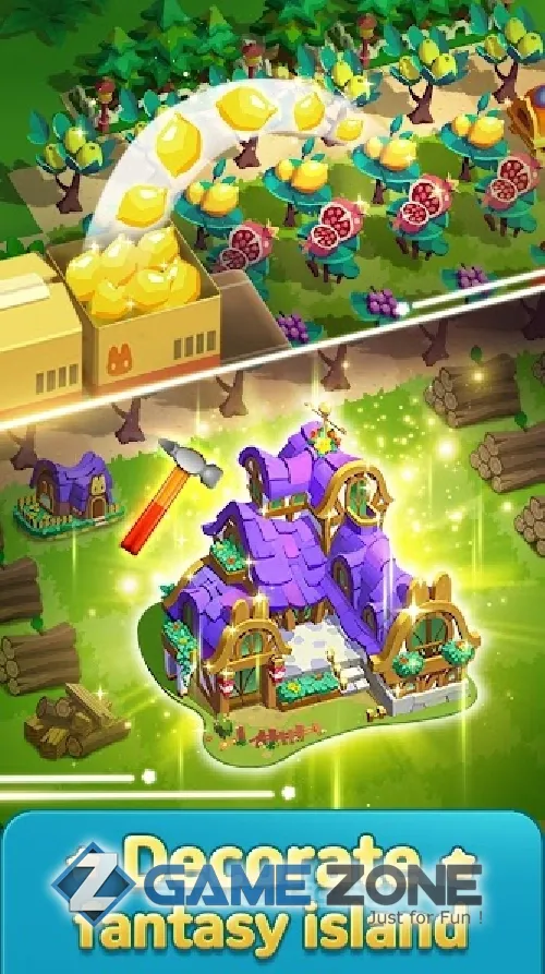 صورة من لعبة Merge Kuya Island