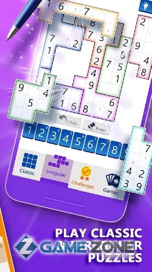 صورة من لعبة Microsoft Sudoku